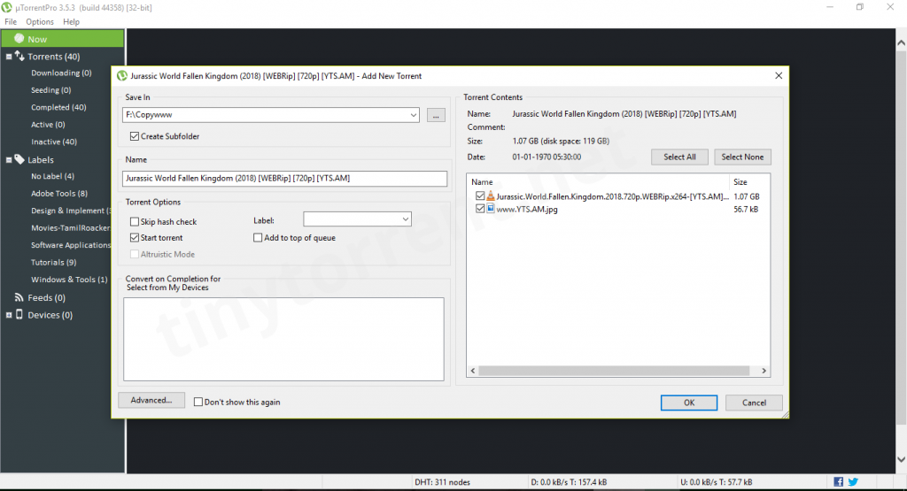 How to add trackers to utorrent torrent downloaded